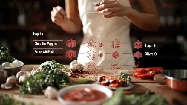 Step by step cooking